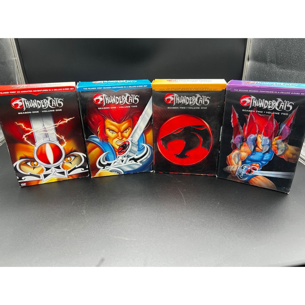Thundercats Complete Series DVD Set Season 1 & 2 Volumes 1-2 Retro 80s Cartoon
